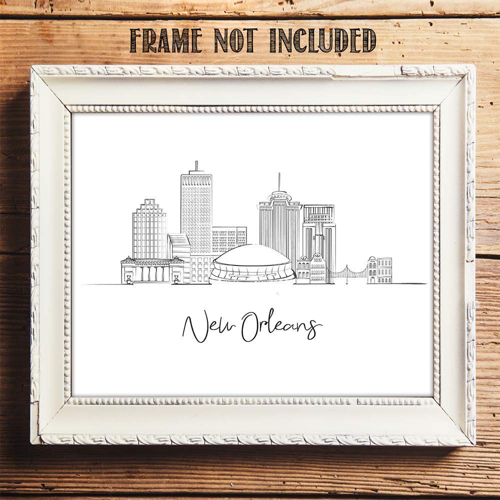 New Orleans Skyline Living Room Wall Decor (New Orleans, Louisiana)