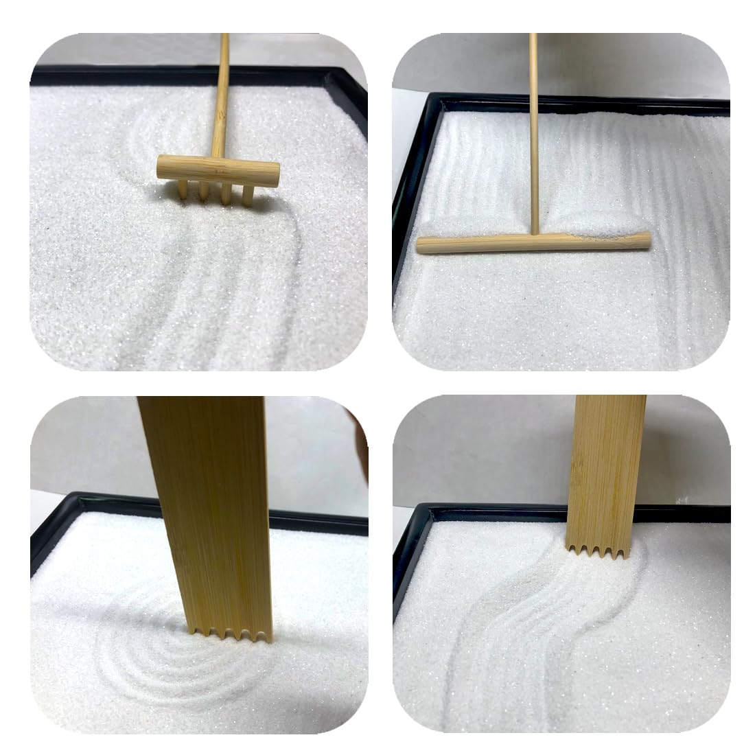 Desktop Zen Garden with Refillable Hourglass and Koi Fish (Zen Garden With Refillable Hourglass)