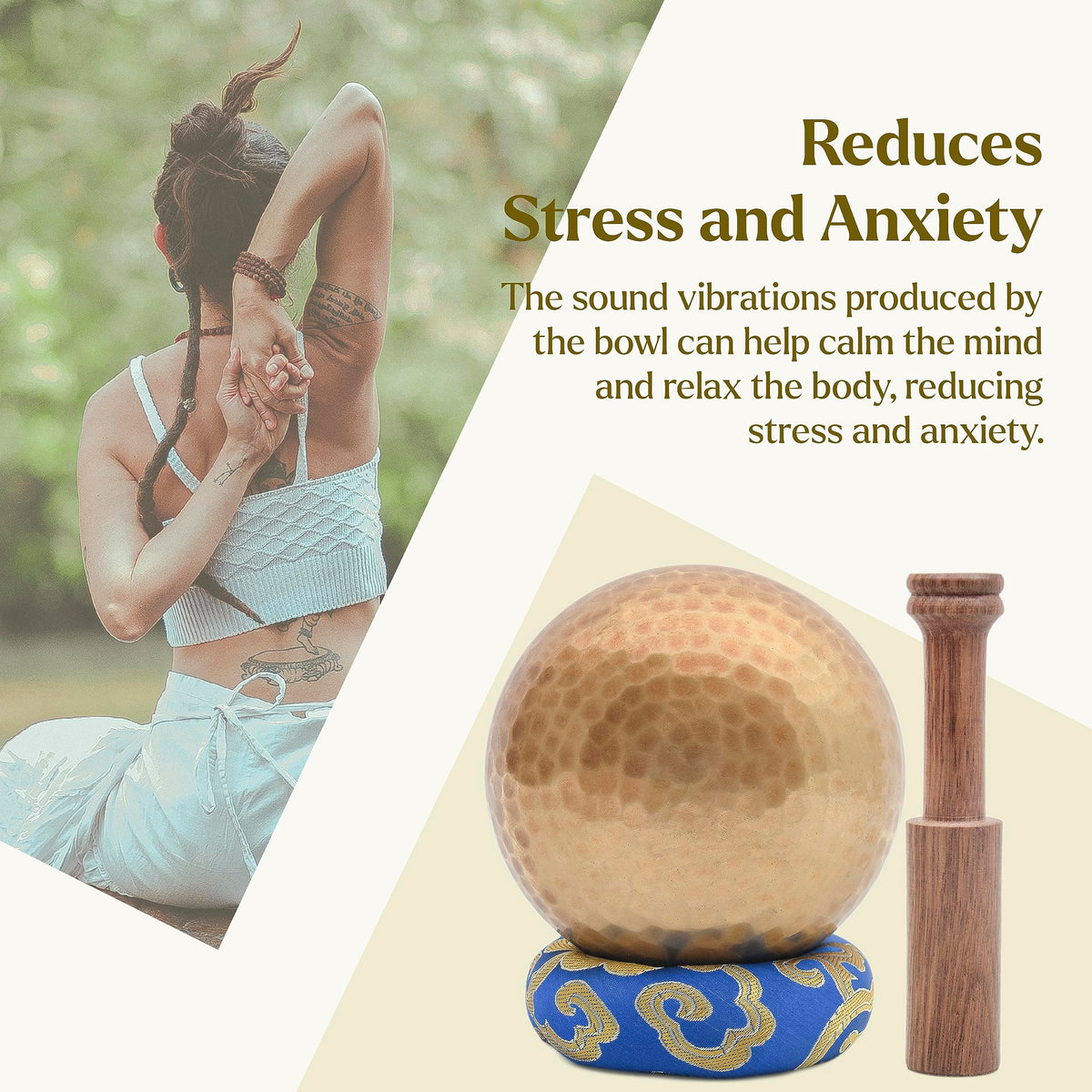 Tibetan Singing Bowl Set (4 Inch Bowl)