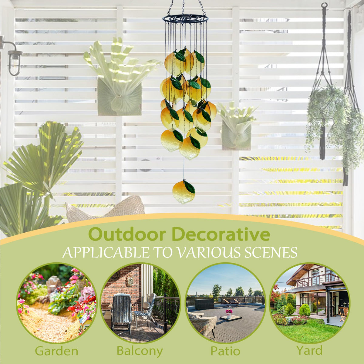 Small Sea Glass Wind Chimes for Outside