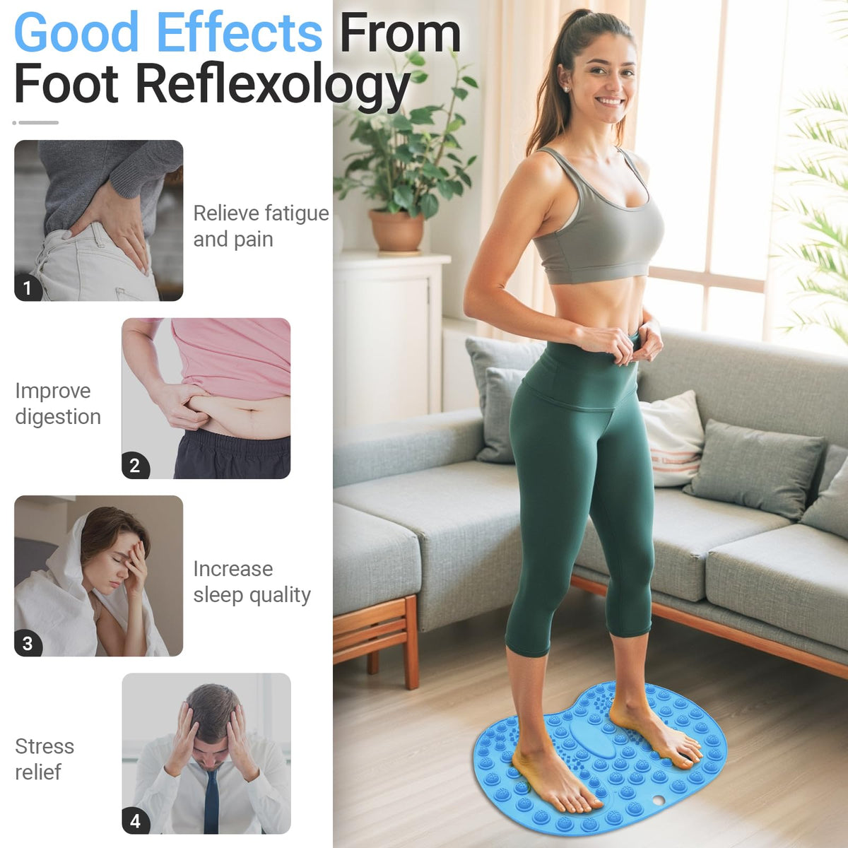 Foot Massage Mat (Blue)