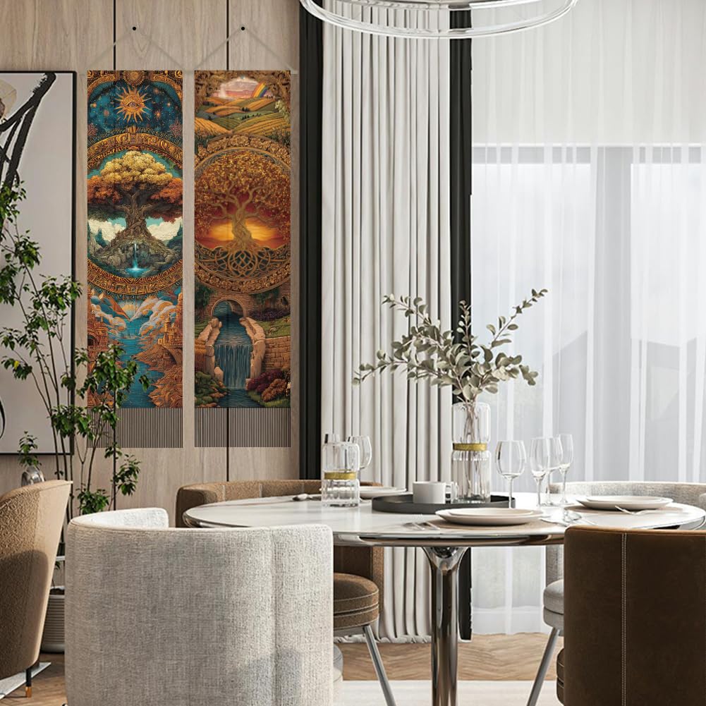 2Pcs Tree of Life Tapestry (Multicolor-Tree of Life)