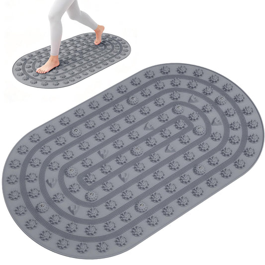 Foot Massage Acupuncture Mat (30x17.7" Grey)