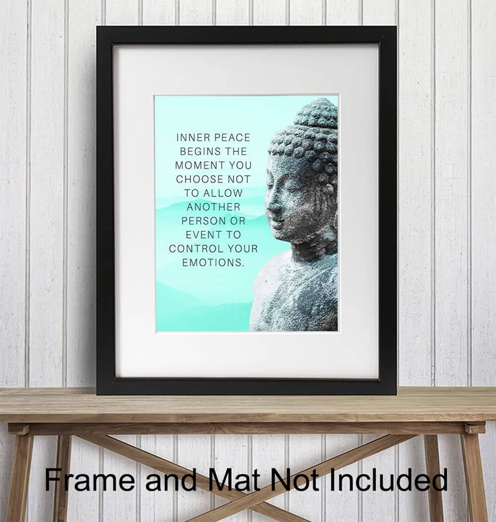 Buddhism Buddha Statue Art Print (8"L x 10"W / Unframed)