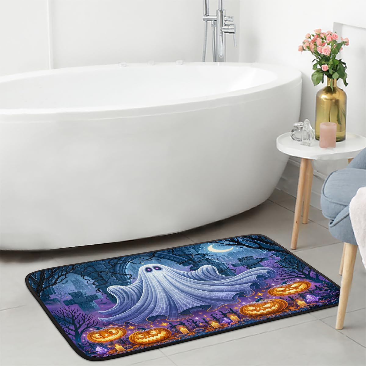 Halloween Kitchen Rugs Kitchen Mats Non Slip Floor Mat (Z:f-color 5)