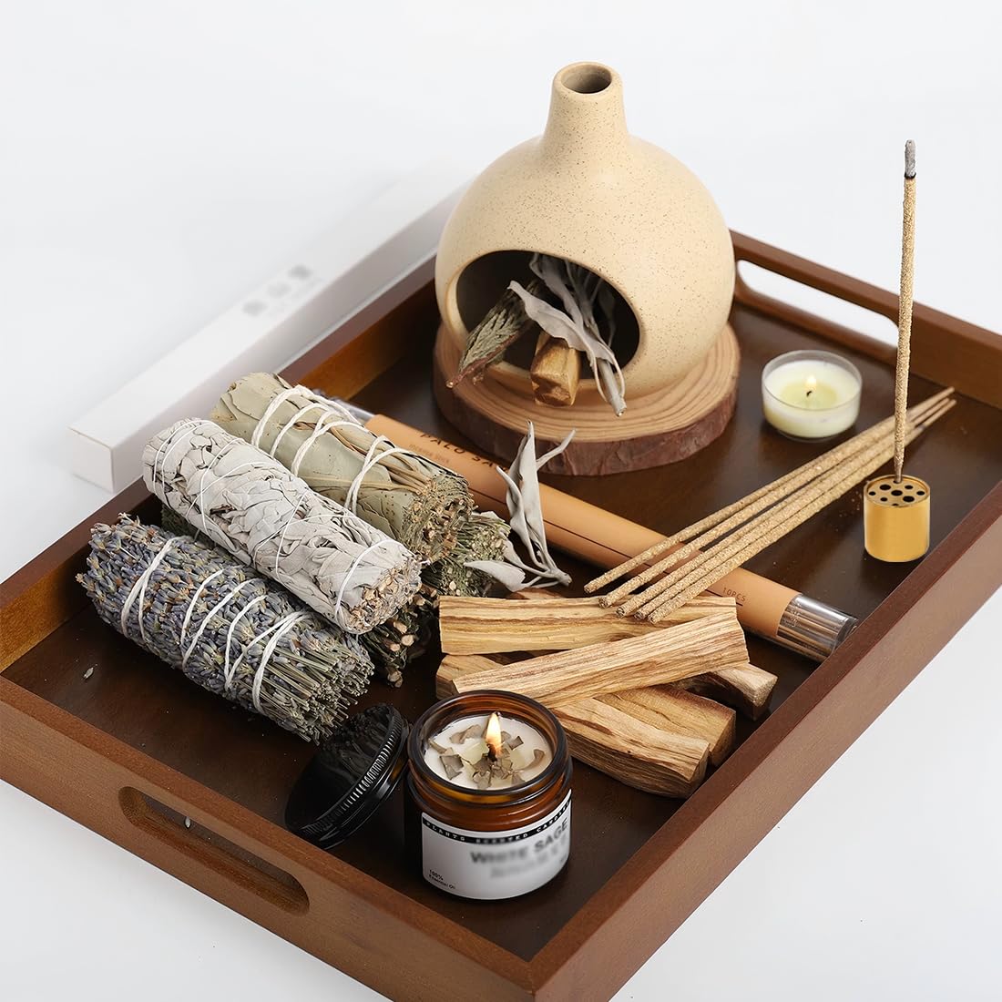 Ceramic Incense Holder (Milky White 01)