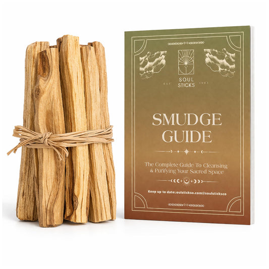 Ancient VEDA Peruvian Palo Santo Sticks 6 Pack with Smudge Guide (6 Pack)