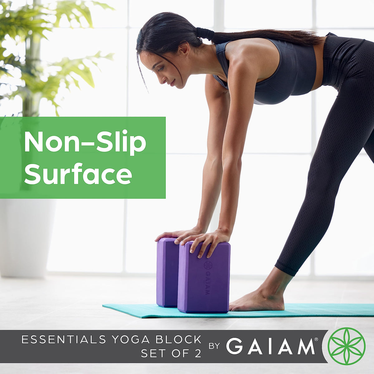 Yoga Block Supportive Latex (Black / 2 Blocks)