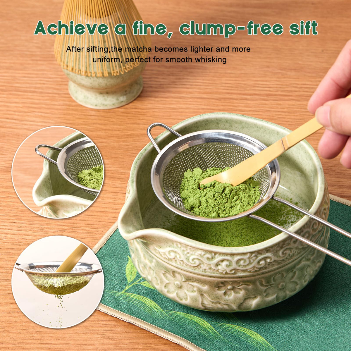 Matcha Whisk Set (Soft Green)
