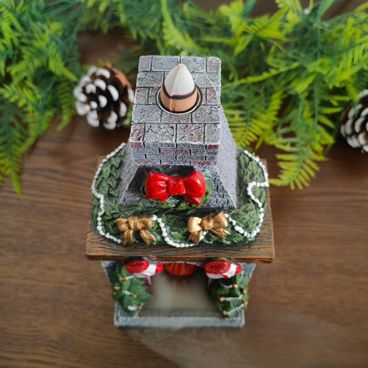 Christmas Fireplace Backflow Incense Burner (Fireplace)