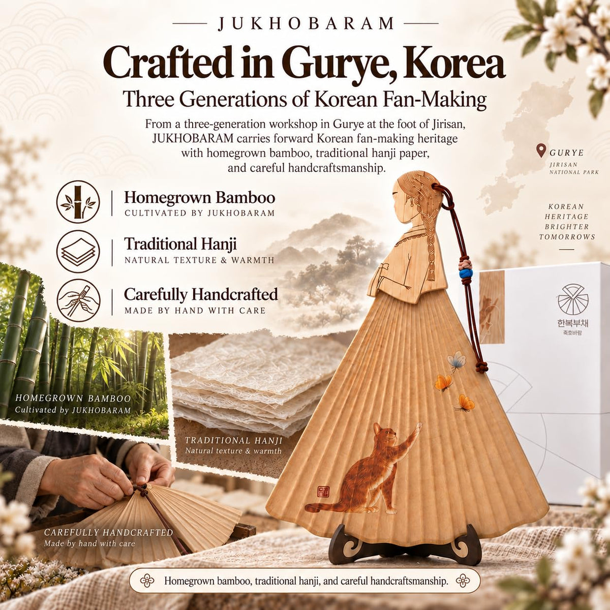 Korean Shelf Decor (Cat With Flowers)