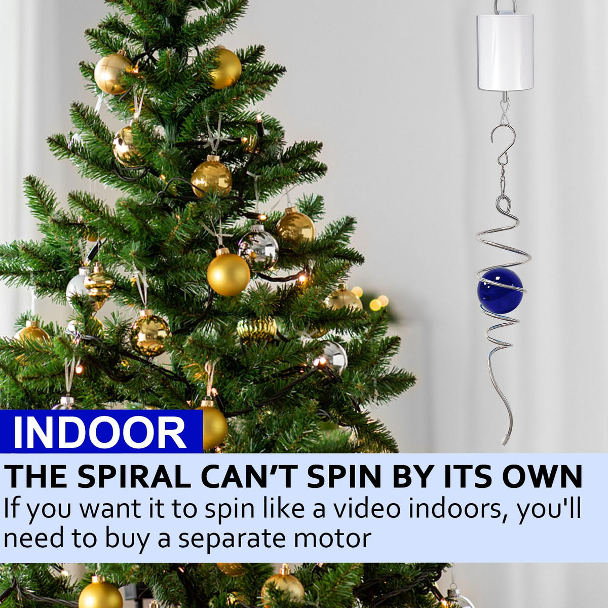 Gazing Ball Spiral Tail (002-dark Blue)