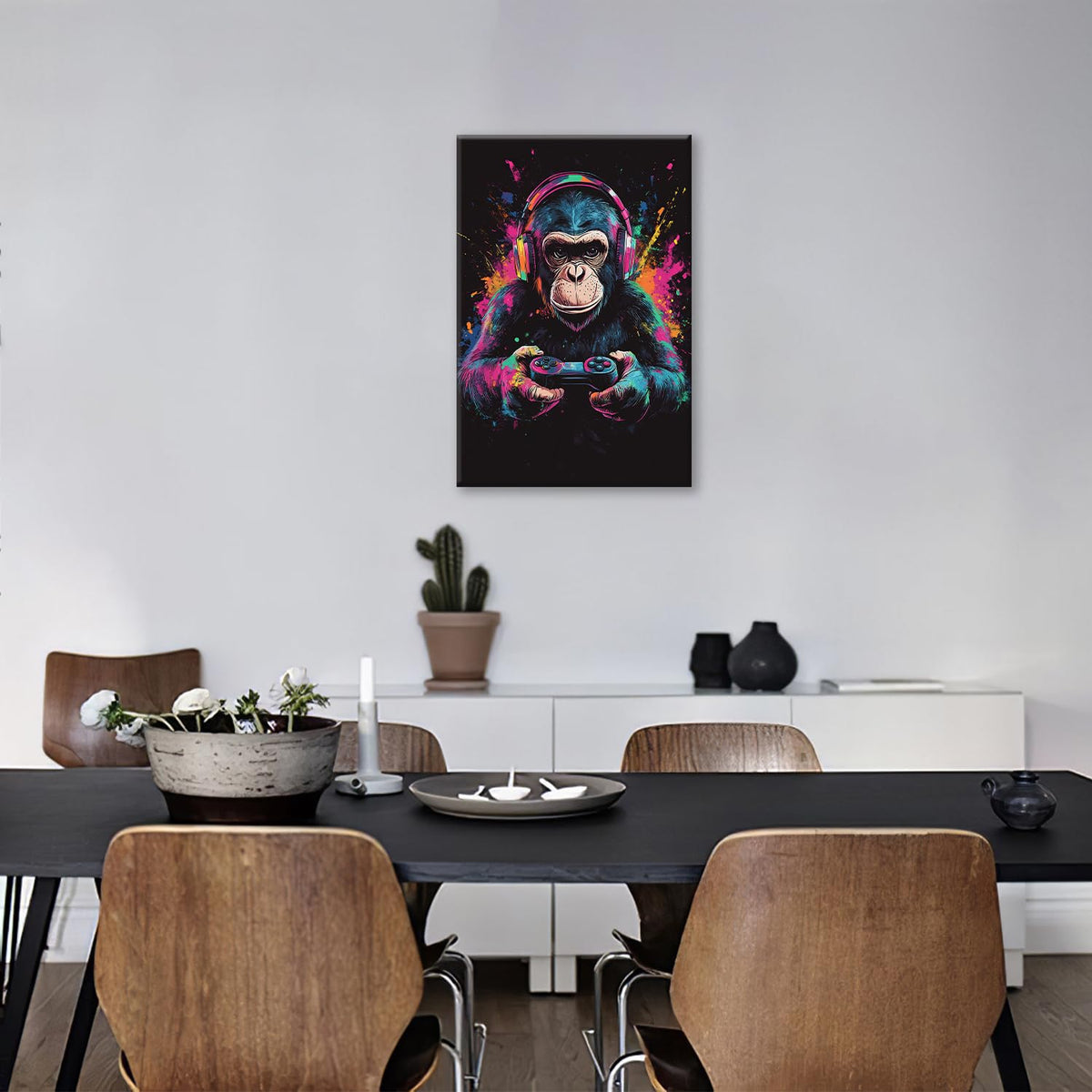 Gorilla Wall Art (24"L x 16"W / Video Game Gorilla)