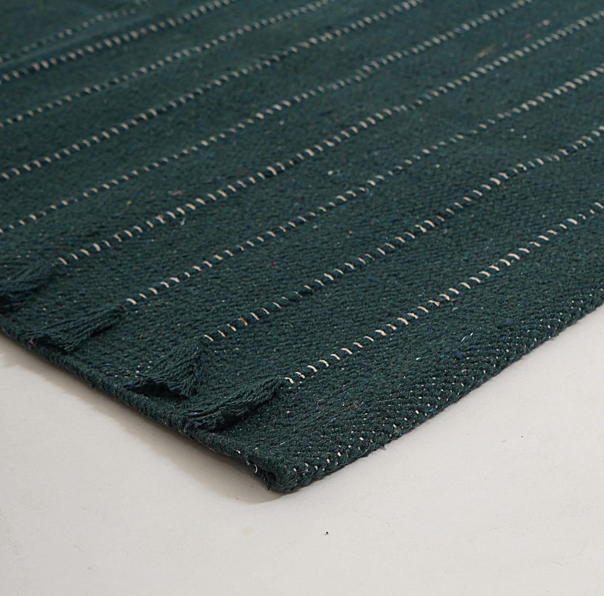 Indian Handmade 100% Organic Cotton Yoga Mat (Green)