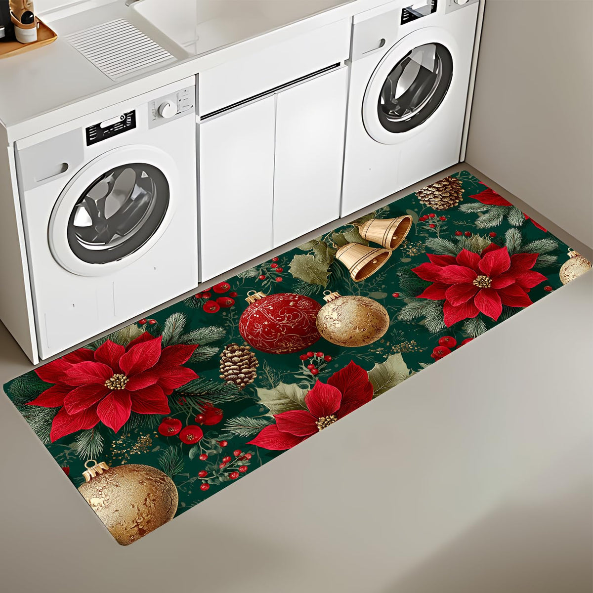 Christmas Laundry Room Rug 20x47 Inch (#30)