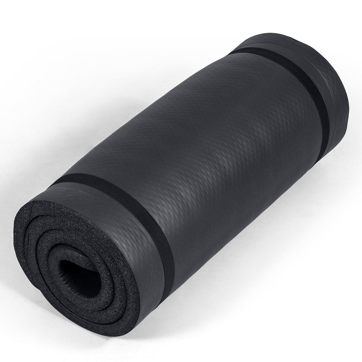 1" Extra Thick Yoga Mat (Diamond / Black)