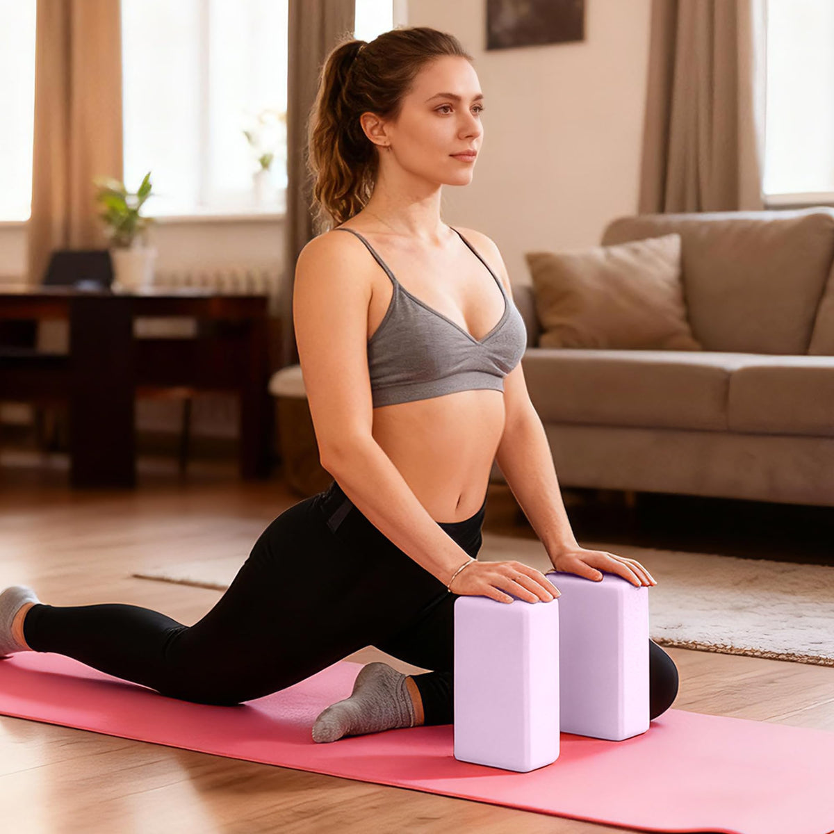 Yoga Blocks 2 Pack (Purple)
