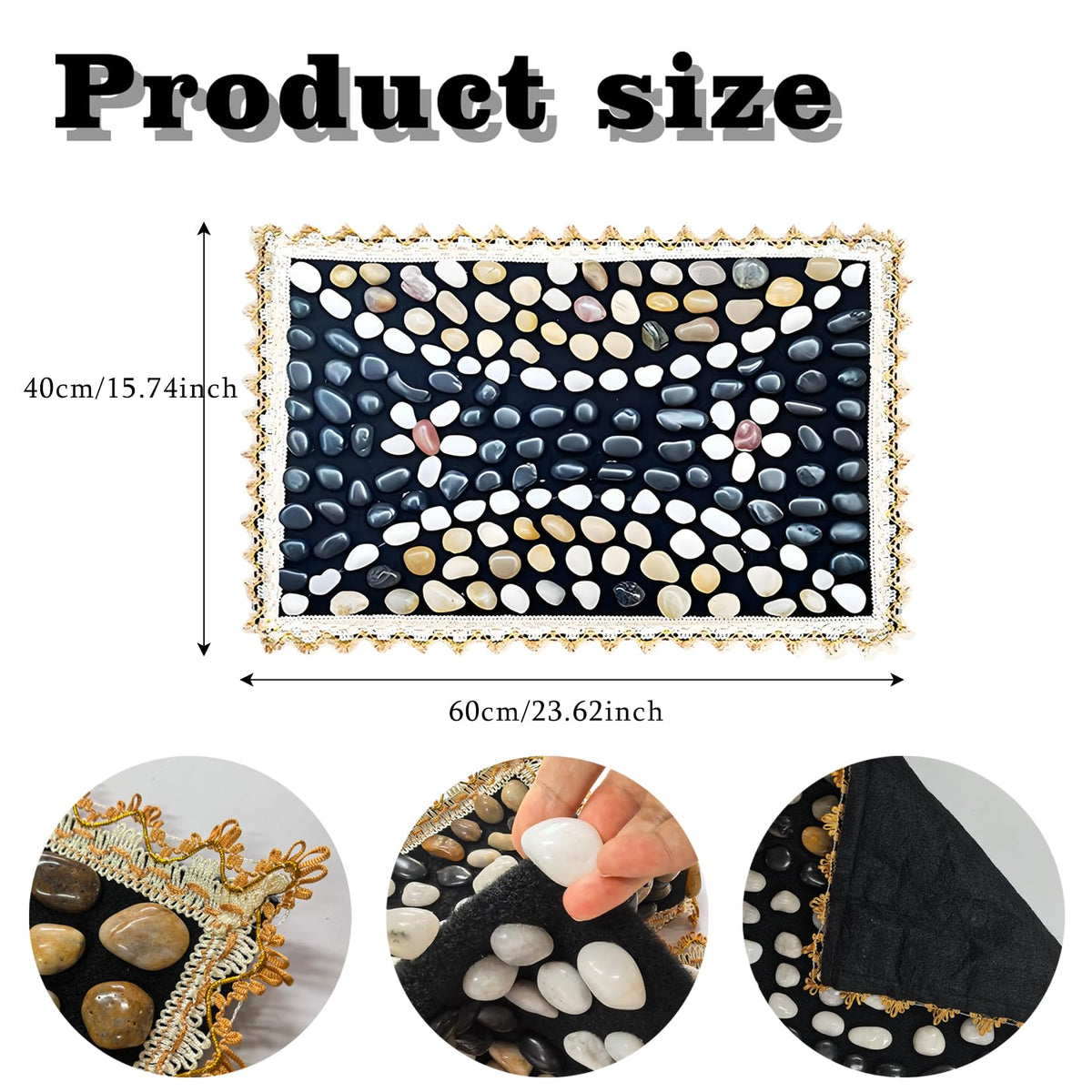 Acupressure Mat Foot Massager (Pebble-flower)