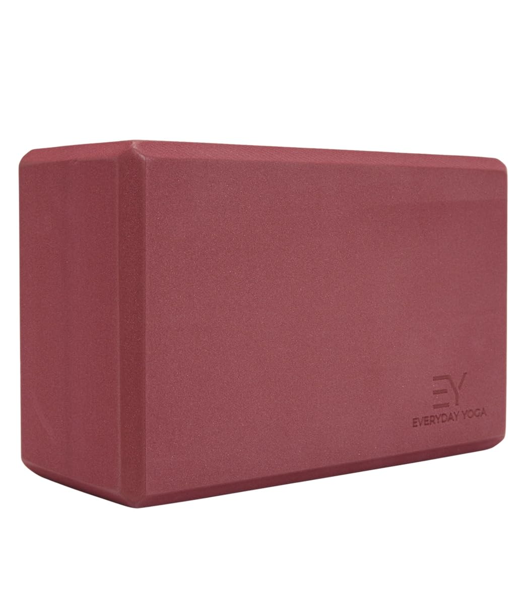 4 Inch Foam Yoga Block (Merlot / 4 Inch Thick)