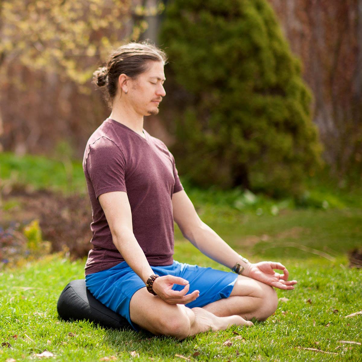 V Shaped Meditation Cushion (Gray)