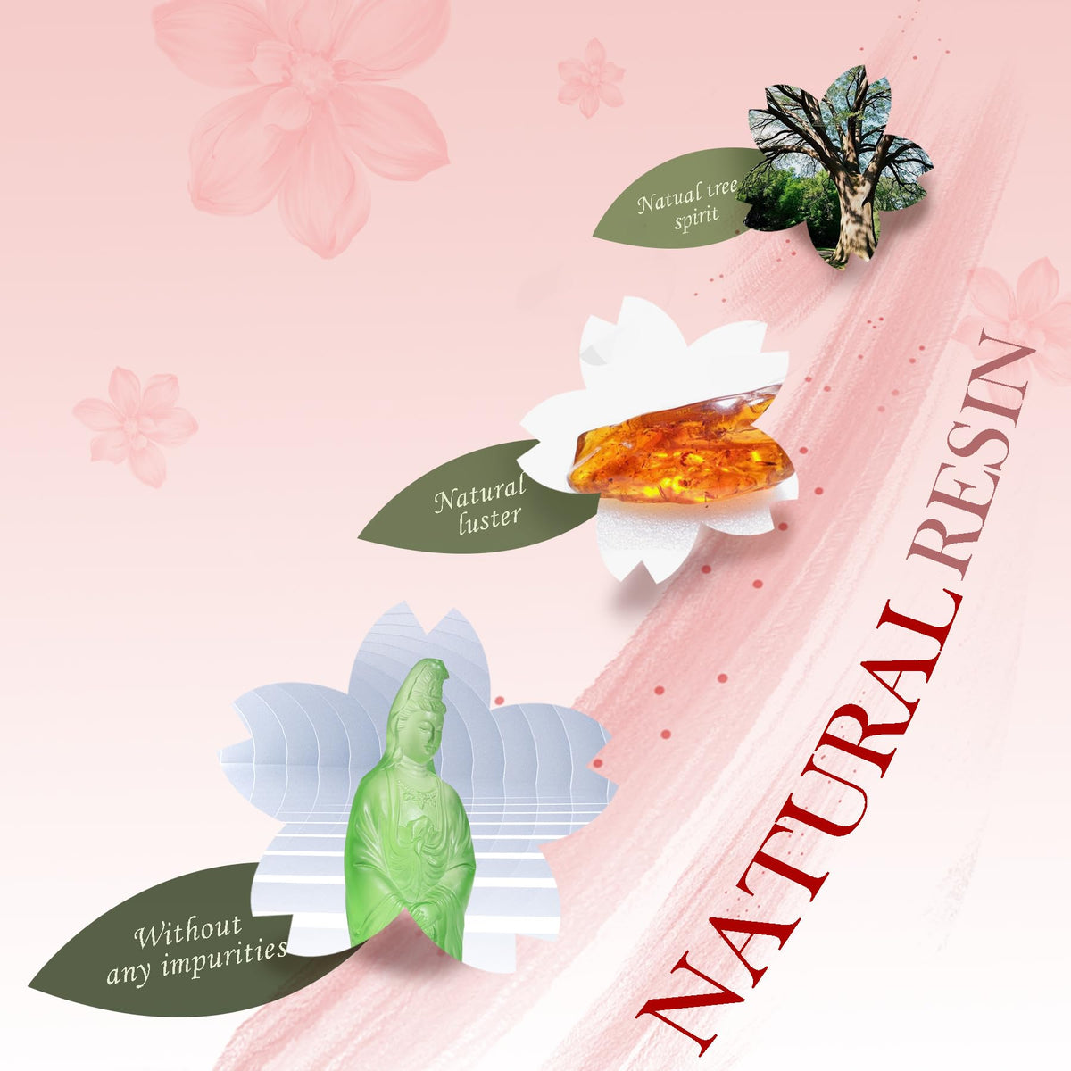 Resin Guan Yin Statue (Green)