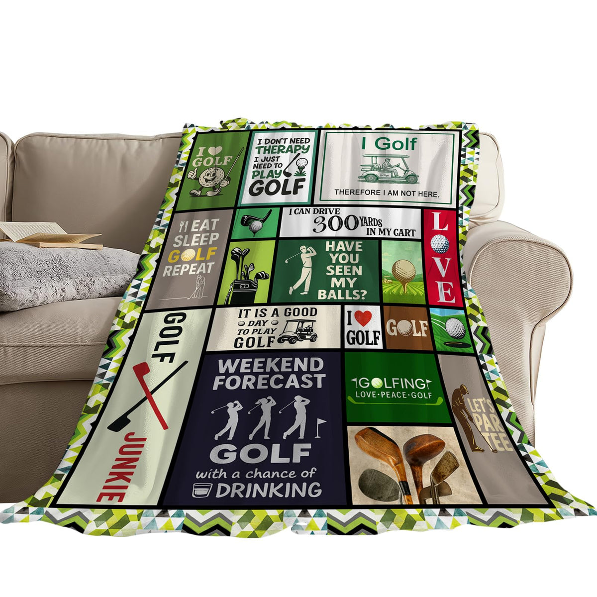 Golf Throw Blanket (60"x80" / Golf)