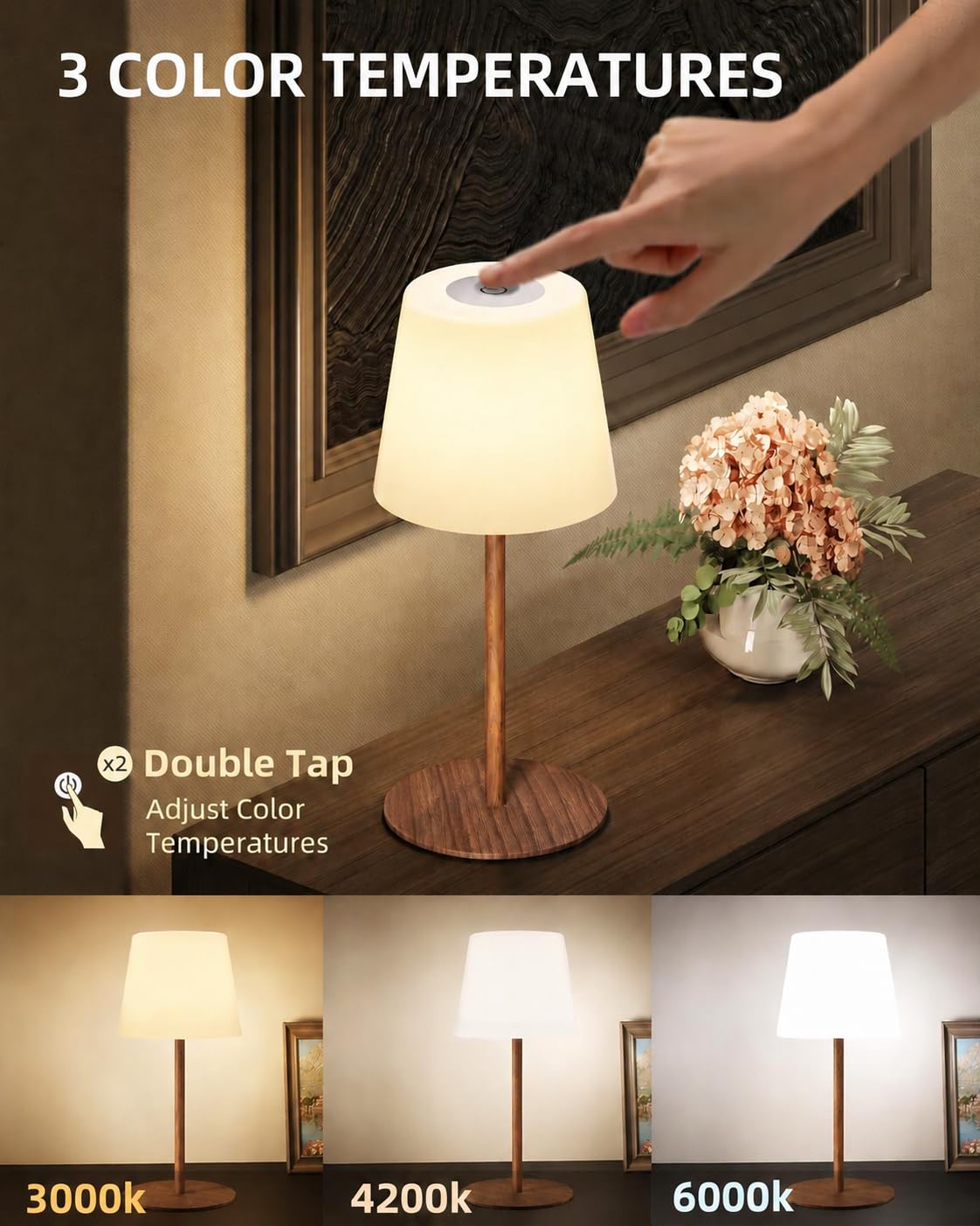 Spa Like Shower Lamp (Wood Grain / 2 Pack)