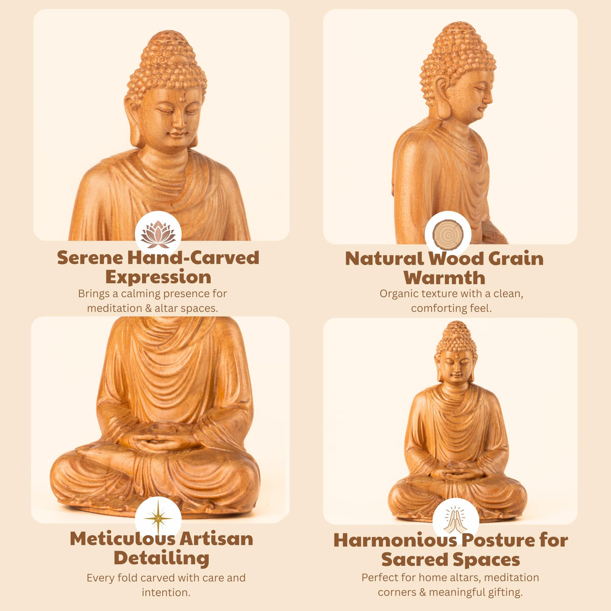 Buddha Statue Indoor Meditation Accessories (Meditating Buddha Statue)