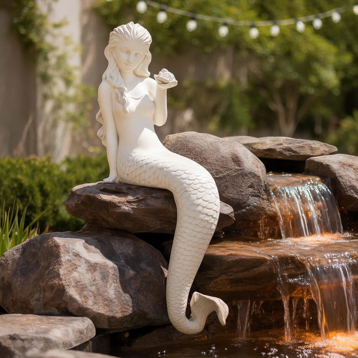 Large Mermaid Statue (Mermaid-25.6")