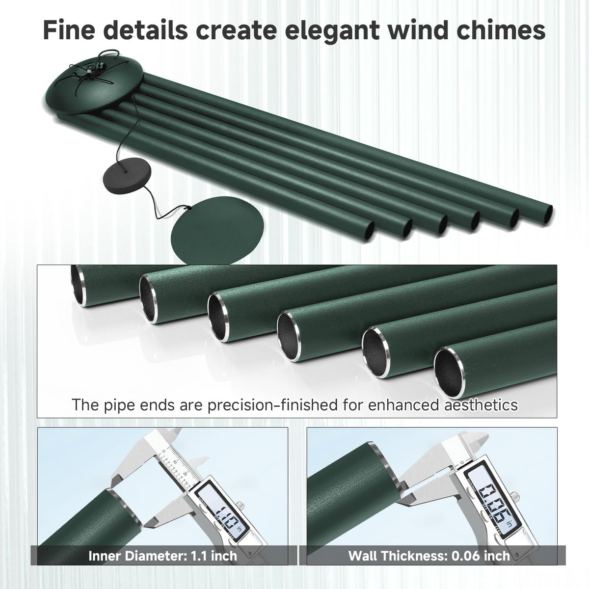 66" Extra Large Wind Chimes for Outside (Forest / 66")