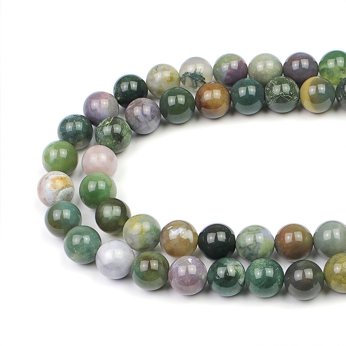 AAA Natural Round India Agate Stone Beads Onyx Loose Beads for DIY Necklace Bracelat Jewelry Making Strand 15" (Indian Agate / 6mm)