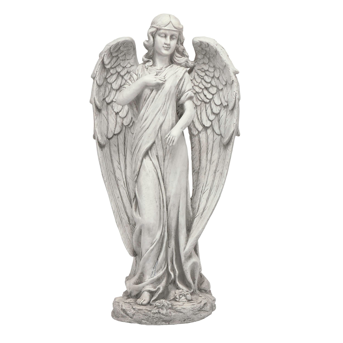 31" Tall Indoor (31" H - Light Gray Angel)