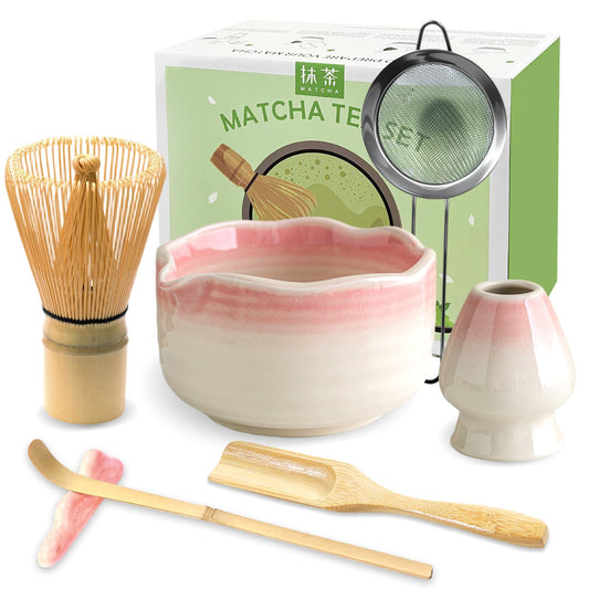 Matcha Whisk Set (Gradient Pink)