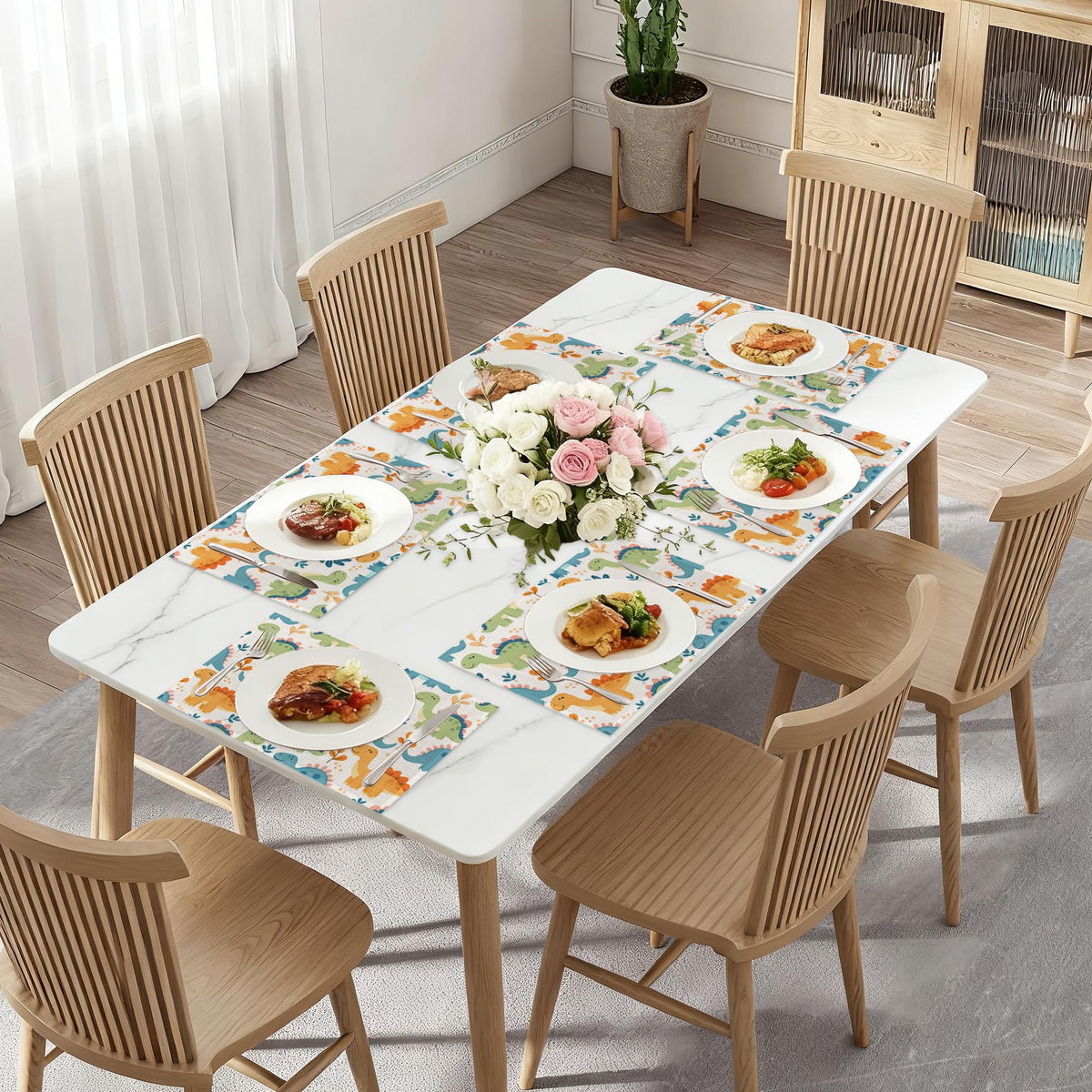 Cute Dinosaur Table Mats Set of 6 (Cute Dinosaur)