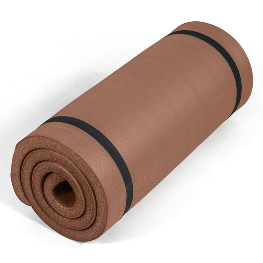 1" Extra Thick Yoga Mat (Diamond / Mocha)