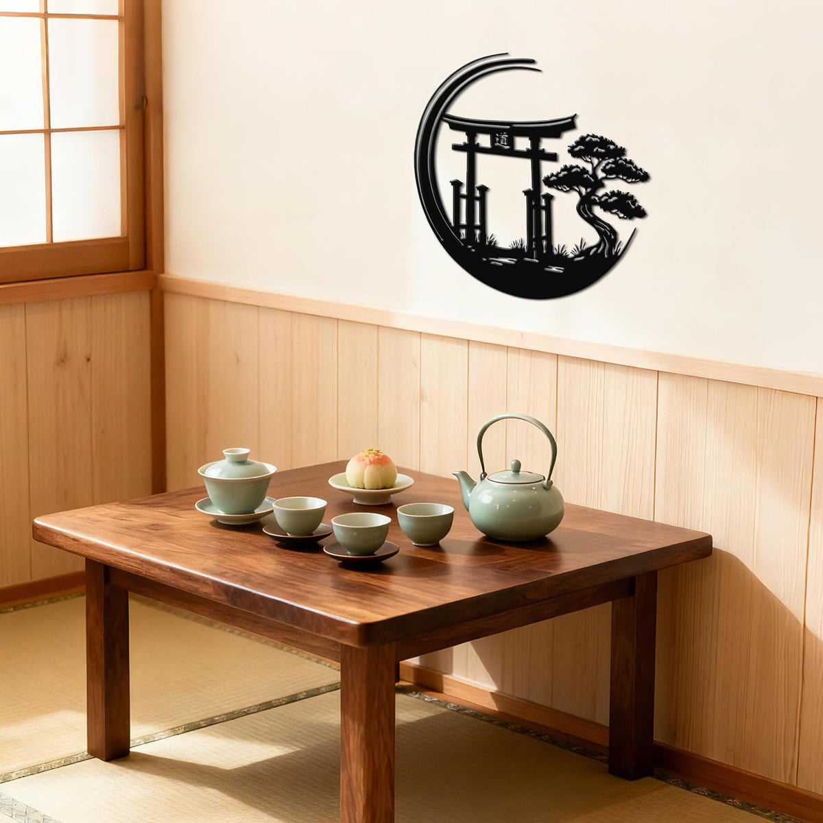 Japanese Torii Gate Bonsai Metal Wall Art (Japanese Torii Gate)