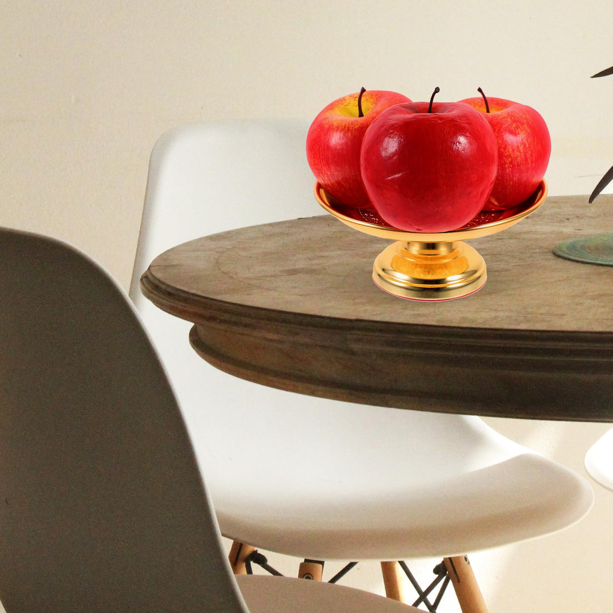 Lotus Fruit Plate Tribute Storage Tray 5.90X5.90X2.59In Decorative Offering Plate for Buddhist Ceremony Home D Cor (Golden / 15X15CM)