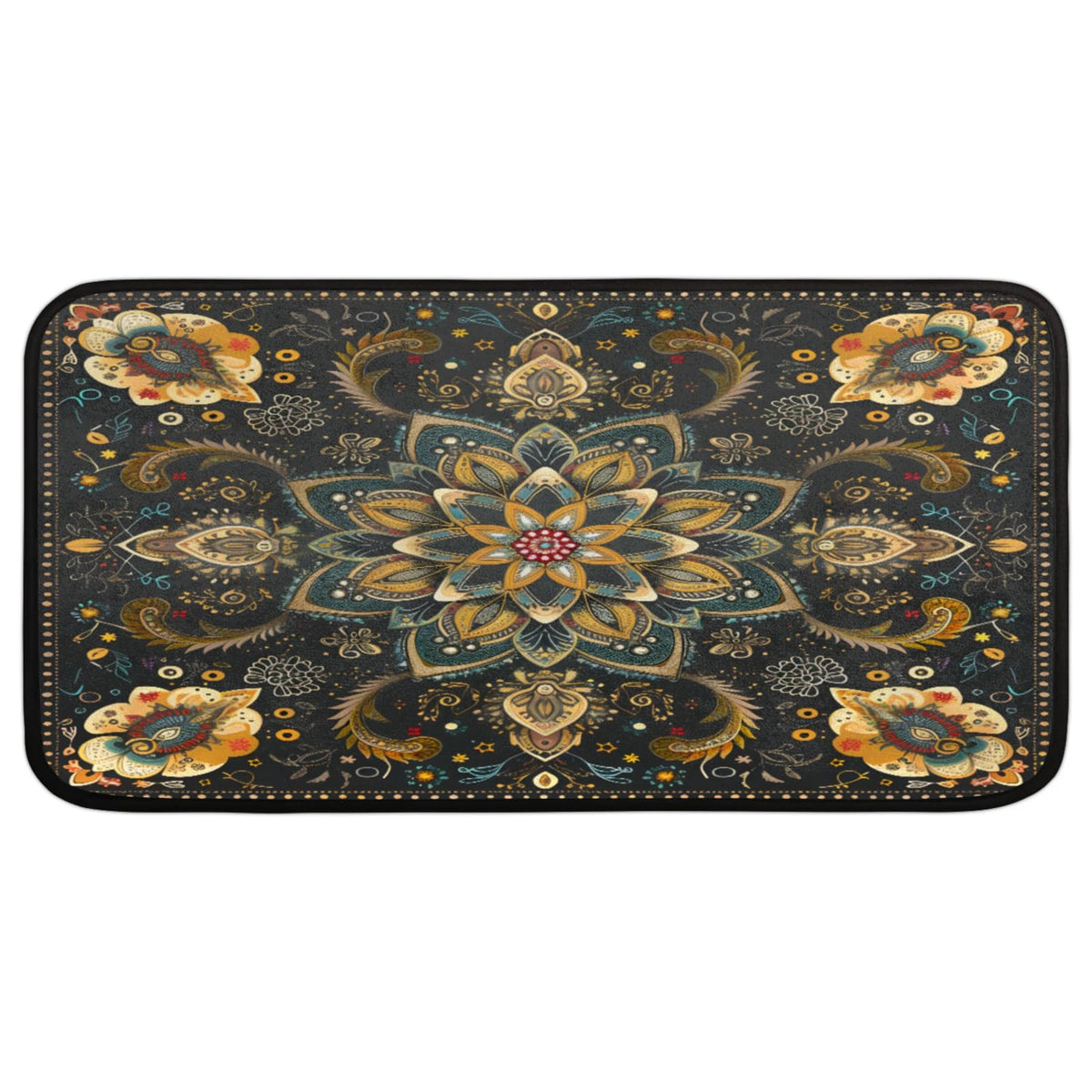 Mandala Kitchen Rugs Kitchen Mats Non Slip Floor Mat (A:color 5)