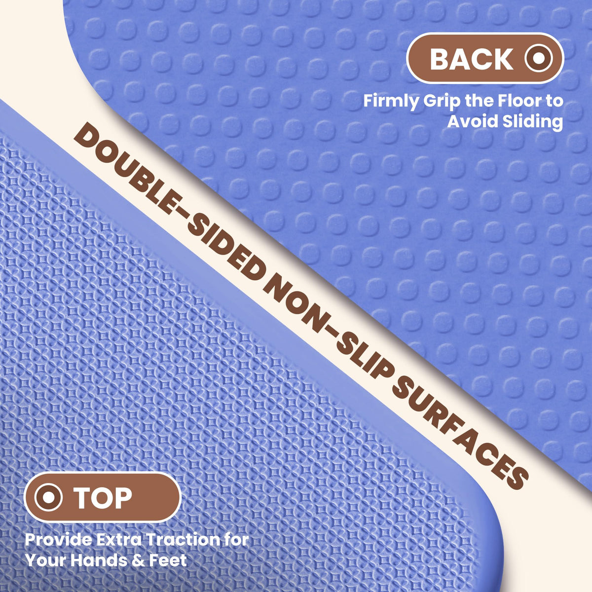 Foldable Yoga Mat (Blue)