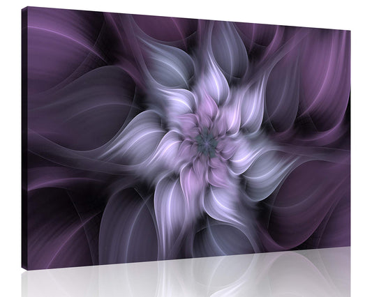 1 Panel Bauhinia Chinese Redbud Purple Flower Plant Botany Picture Flower Artwork Oil Painting on Canvas Stretched and Framed 16x24 inch Print Home Decor Living Room Bedroom Wall Art Hanging (24"L x 16"W / Purple Flower)