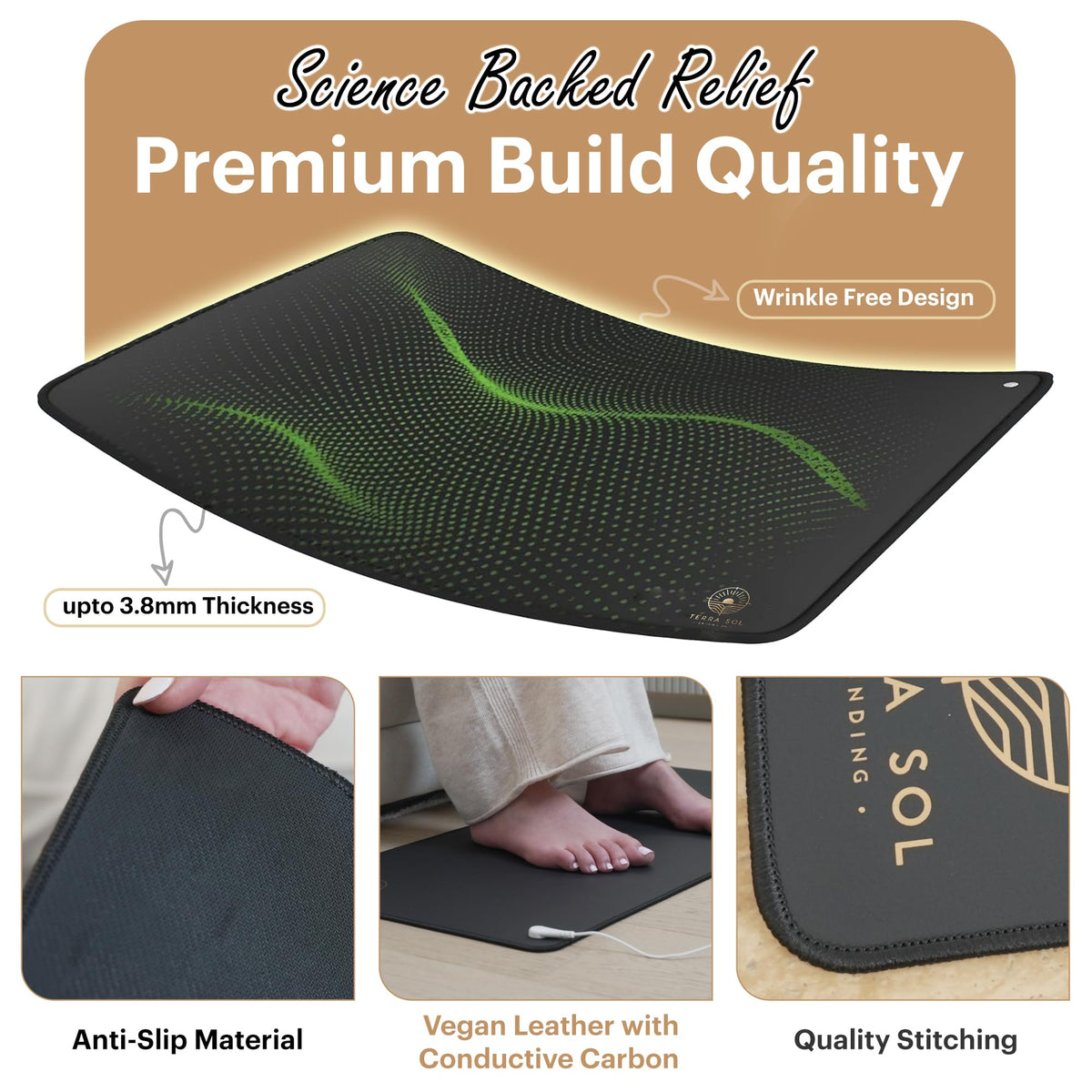 Terra Grounding Mat for Yoga (29x12.5in)