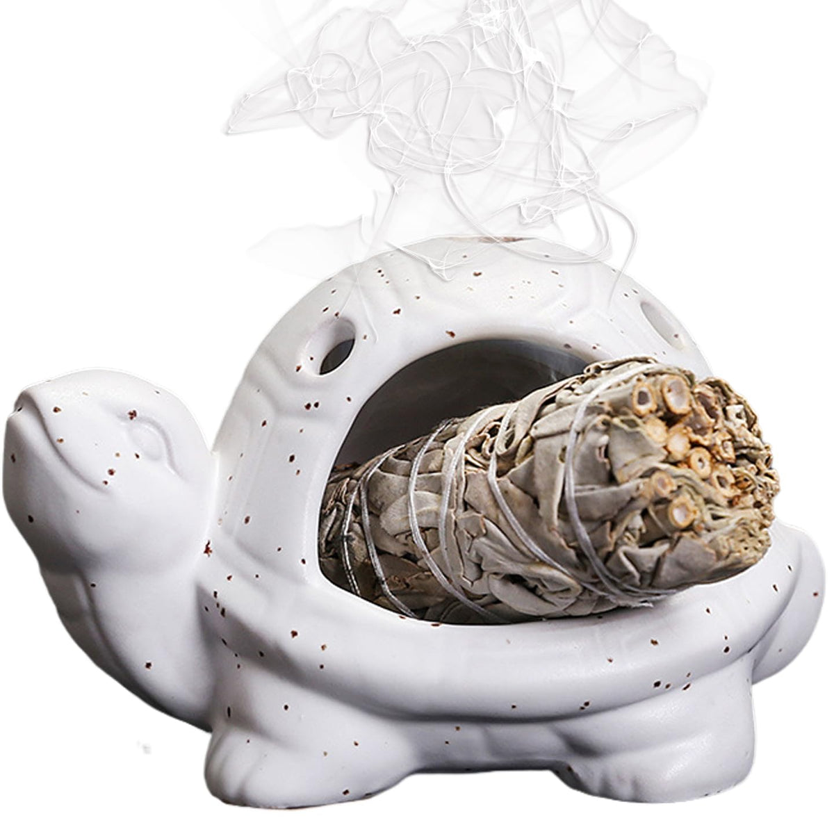 Turtle Palo Santo Holder Ceramic Palo Santo Burner Sage Holder for Burning (D)