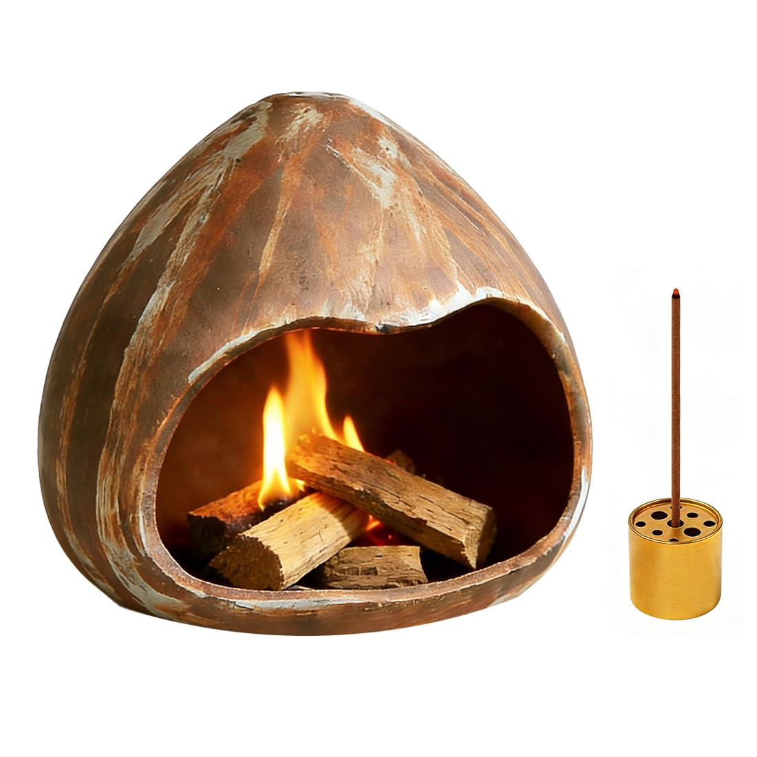 Ceramic Incense Holder (Brown 01)