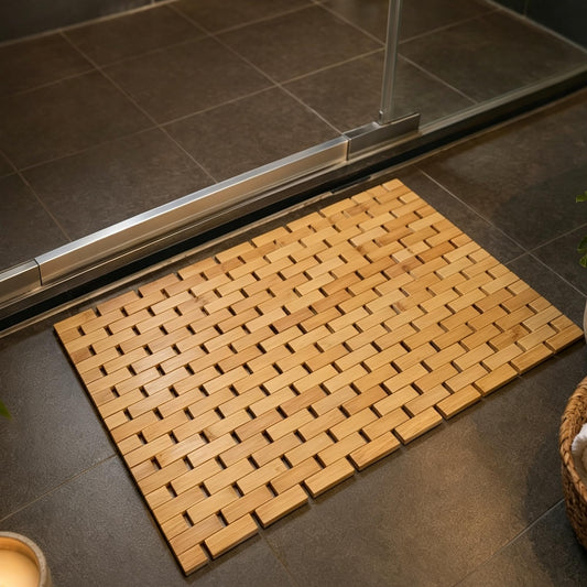Bath Mat Rayon Derived from Bamboo 15.7X 23.6 inches (23.6" x 15.7" (Rectangular))