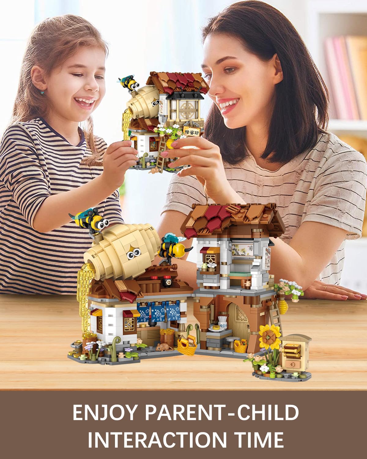 City Street View Honey Workshop Mini Building Blocks Set 1242 pcs (1943)