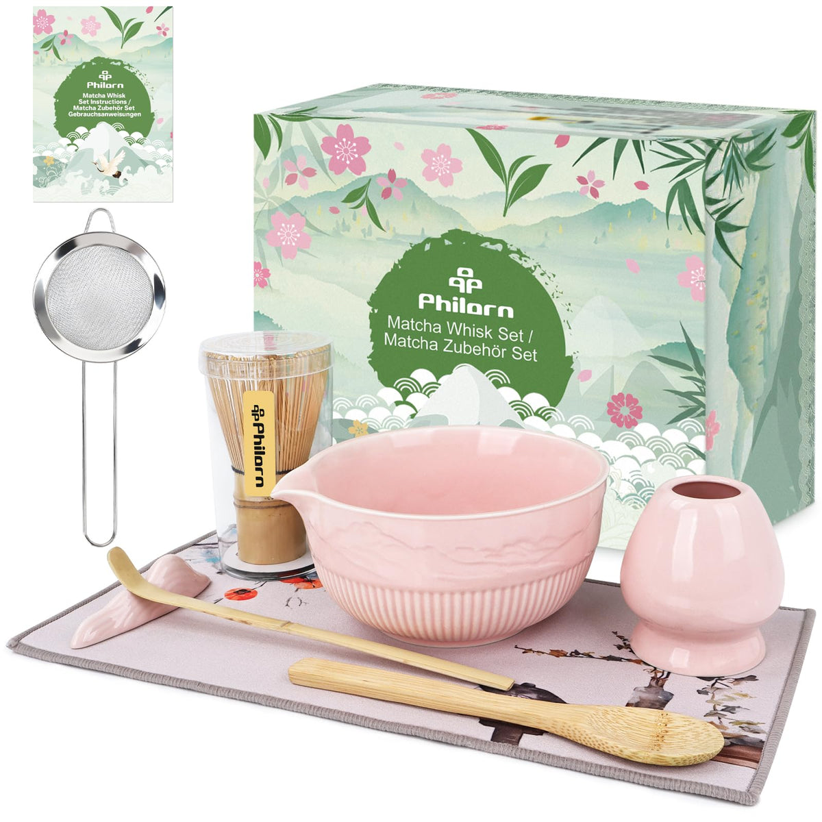 Matcha Whisk Set (Pink)