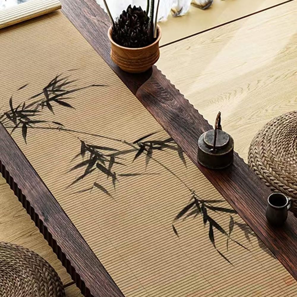 Asian Style Bamboo Table Runner (Bamboo / 12x48 Inch)