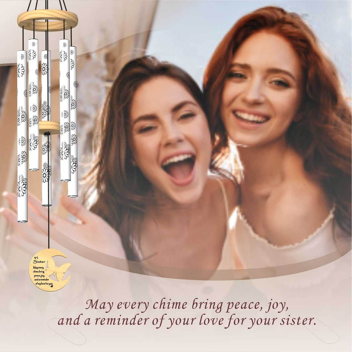 Sister Gifts Sister Birthday Gift from Sister (For Sister, White)
