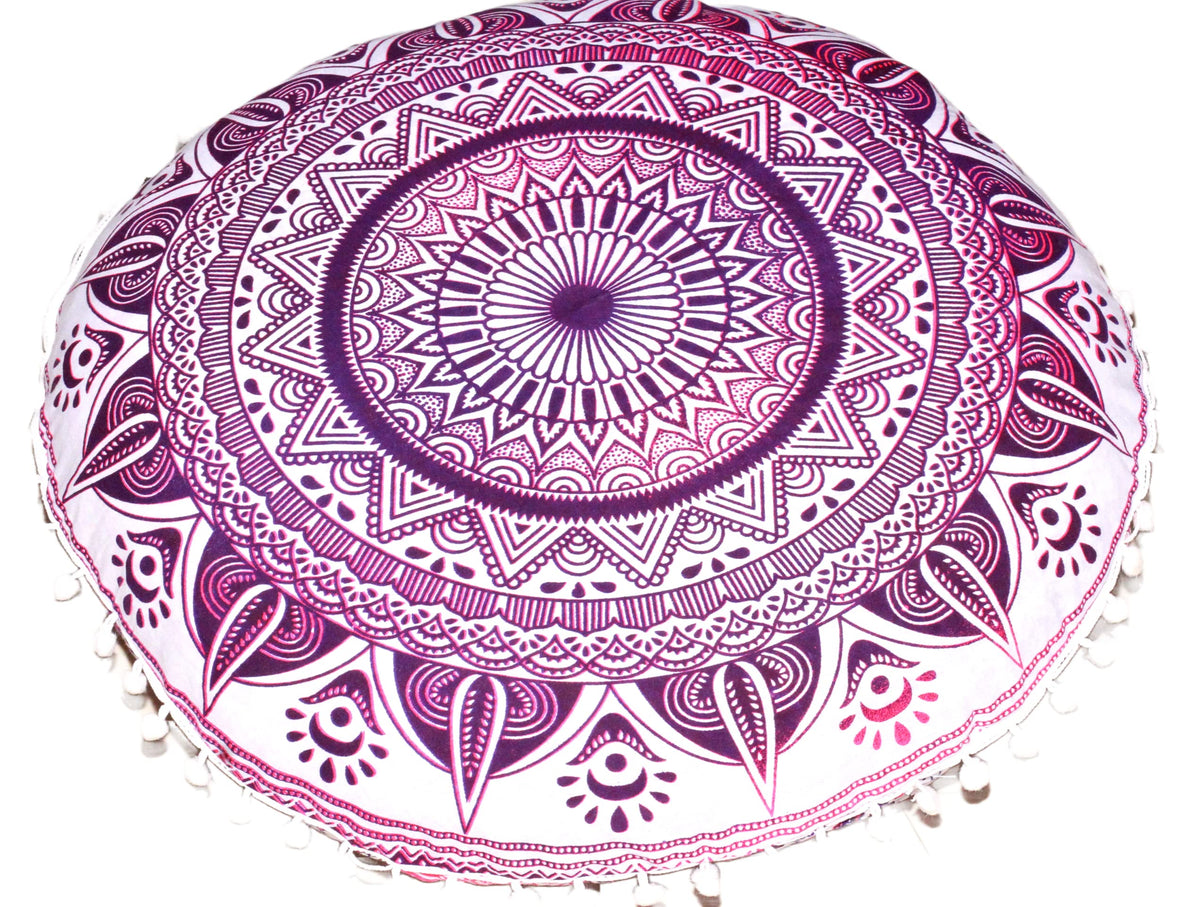 Meditation Floor Pillow Cover (Pink)