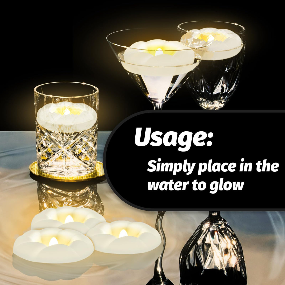 36PACK LED Flameless Floating Candles (36 pack)